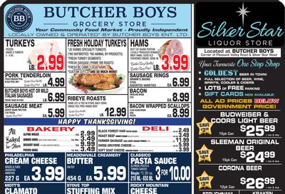 Butcher Boys Grocery Store Flyer September 29 to October 9