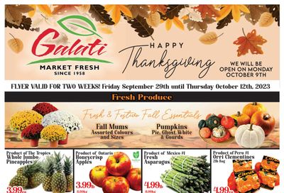 Galati Market Fresh Flyer September 29 to October 12