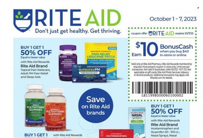 RITE AID Weekly Ad Flyer Specials October 1 to October 7, 2023