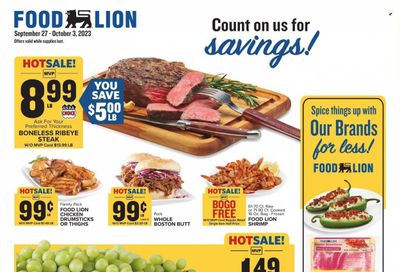 Food Lion (DE) Weekly Ad Flyer Specials September 27 to October 3, 2023