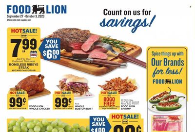 Food Lion (NC) Weekly Ad Flyer Specials September 27 to October 3, 2023