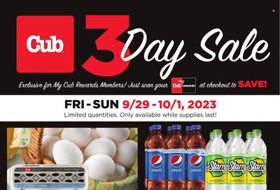 Cub Foods (MN) Weekly Ad Flyer Specials September 29 to October 1, 2023