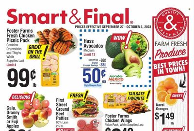 Smart & Final (CA) Weekly Ad Flyer Specials September 27 to October 3, 2023