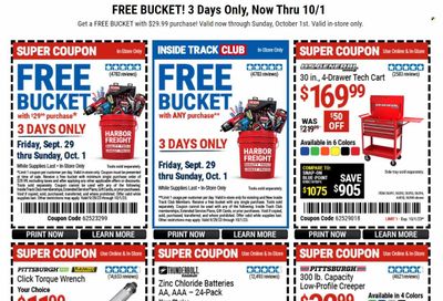 Harbor Freight Weekly Ad Flyer Specials September 29 to October 1, 2023