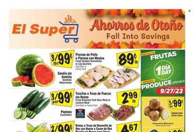 El Super (CA) Weekly Ad Flyer Specials September 27 to October 3, 2023