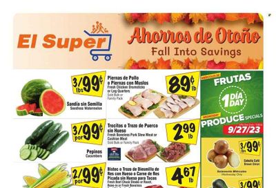 El Super (CA) Weekly Ad Flyer Specials September 27 to October 3, 2023