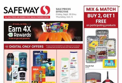 Safeway (MD, VA) Weekly Ad Flyer Specials September 29 to October 5, 2023