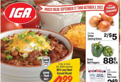 IGA (KY) Weekly Ad Flyer Specials September 27 to October 3, 2023