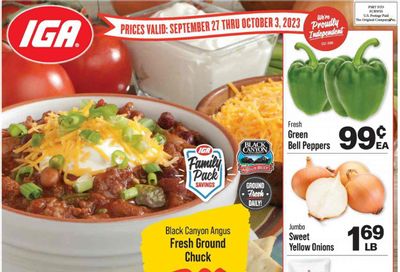 IGA (OH) Weekly Ad Flyer Specials September 27 to October 3, 2023