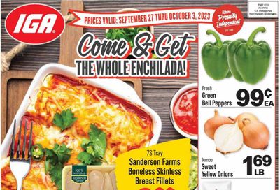 IGA (IN) Weekly Ad Flyer Specials September 27 to October 3, 2023