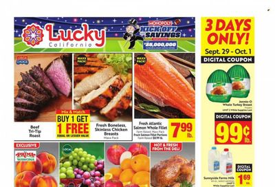 Lucky California Weekly Ad Flyer Specials September 27 to October 3, 2023