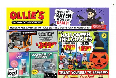 Ollie's Bargain Outlet Weekly Ad Flyer Specials September 27 to October 4, 2023