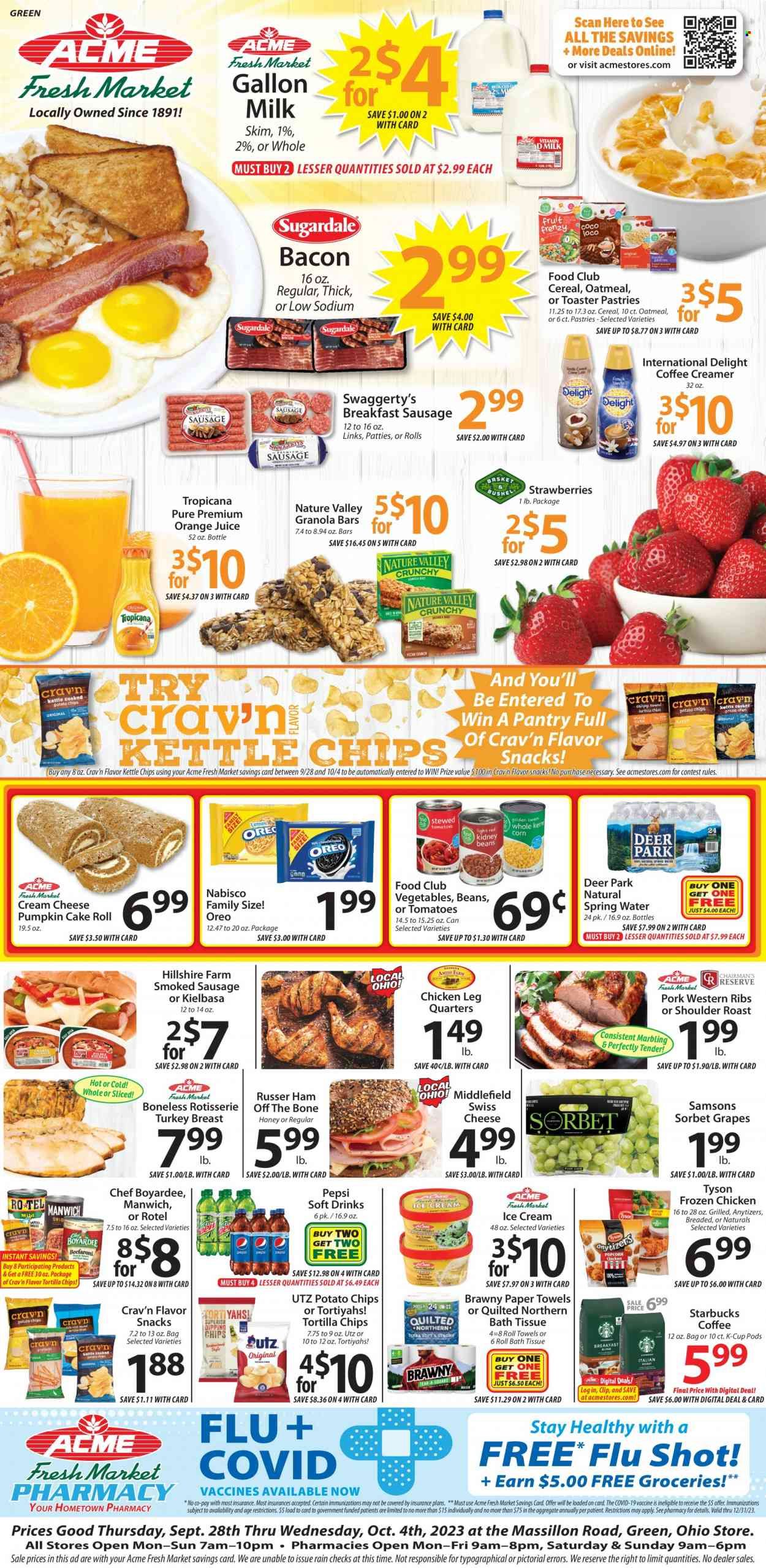 ACME Fresh Market (OH) Weekly Ad Flyer Specials September 28 to October 4, 2023
