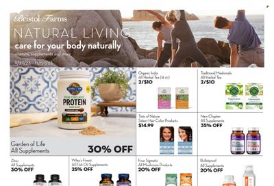 Bristol Farms (CA) Weekly Ad Flyer Specials September 27 to November 7, 2023