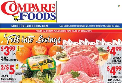 Compare Foods (CT, MD, NC, NJ, NY, RI) Weekly Ad Flyer Specials September 29 to October 5, 2023