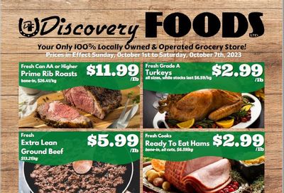 Discovery Foods Flyer October 1 to 7