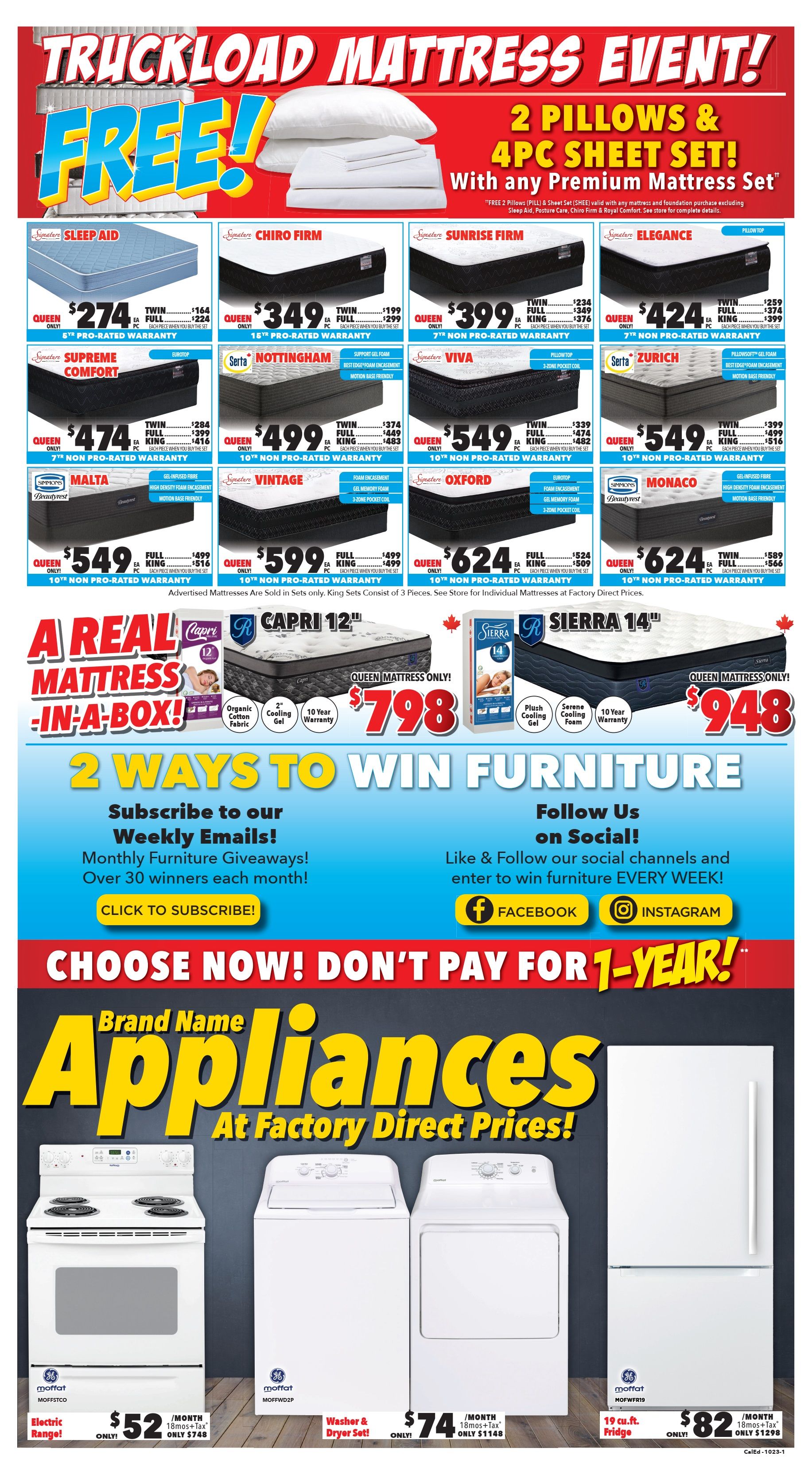 Surplus Furniture & Mattress Warehouse (Calgary, Edmonton) Flyer October 2 to 22