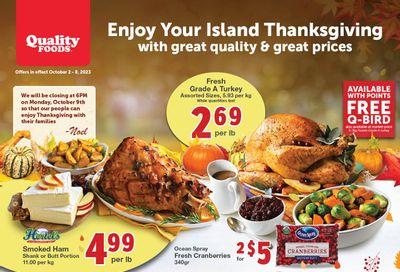 Quality Foods Flyer October 2 to 8