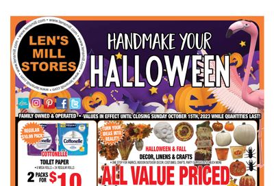Len's Mill Stores Flyer October 2 to 15