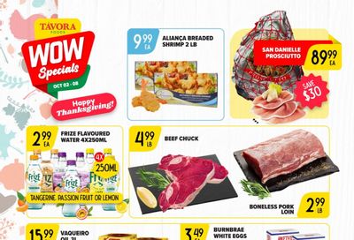 Tavora Foods Flyer October 2 to 8