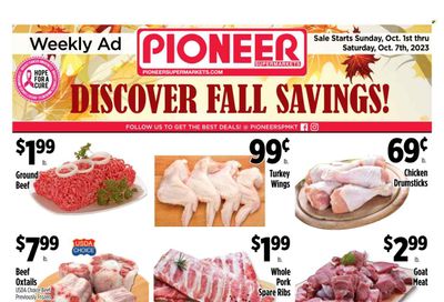 Pioneer Supermarkets (NJ, NY) Weekly Ad Flyer Specials October 1 to October 7, 2023