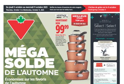 Canadian Tire (QC) Flyer October 5 to 11