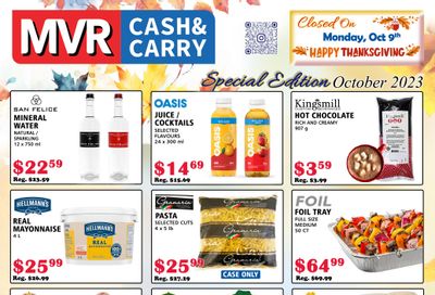 MVR Cash and Carry Flyer October 1 to 31