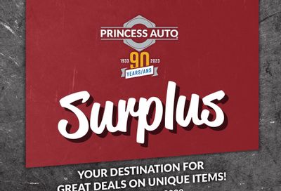 Princess Auto Surplus Flyer October 3 to 22