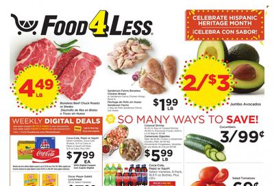 Food 4 Less (CA) Weekly Ad Flyer Specials October 4 to October 10, 2023