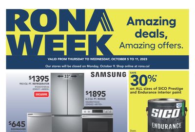 Rona (Atlantic) Flyer October 5 to 11