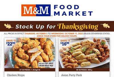 M&M Food Market (Atlantic & West) Flyer October 5 to 11