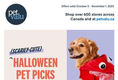 Pet Valu Flyer October 5 to November 1