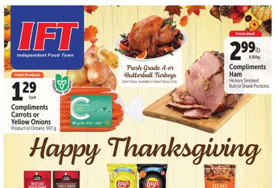 IFT Independent Food Town Flyer October 5 to 11
