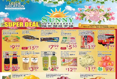 Sunny Supermarket (Leslie) Flyer November 1 to 7