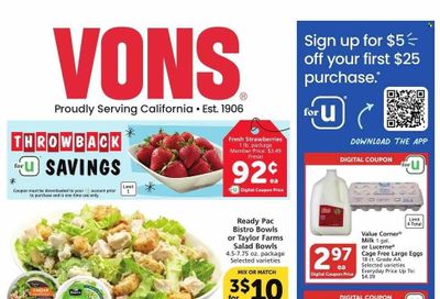 Vons (CA) Weekly Ad Flyer Specials October 4 to October 10, 2023