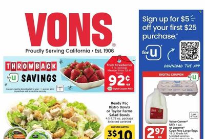 Vons (CA) Weekly Ad Flyer Specials October 4 to October 10, 2023