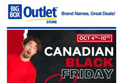 Big Box Outlet Store Flyer October 4 to 10