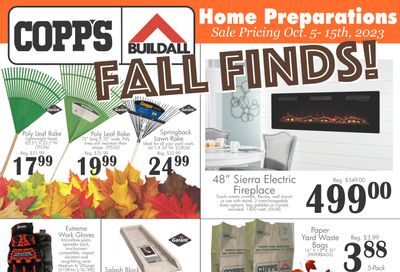 COPP's Buildall Flyer October 5 to 15