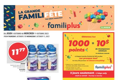 Familiprix Clinique Flyer October 5 to 11