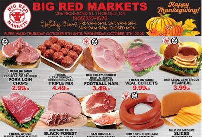 Big Red Markets Flyer October 5 to 11