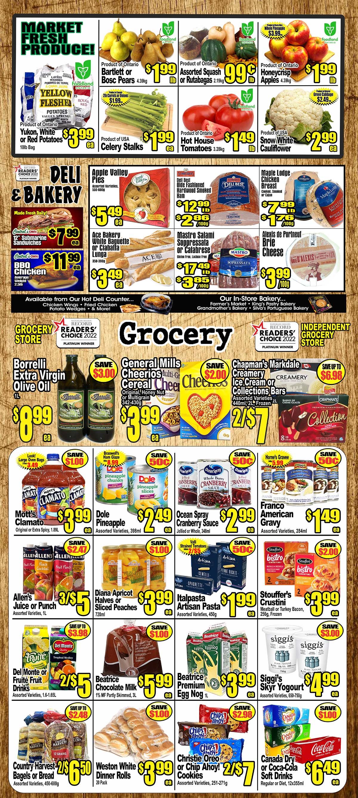 Central Fresh Market Flyer October 5 to 12