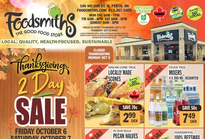 Foodsmiths Flyer October 5 to 12