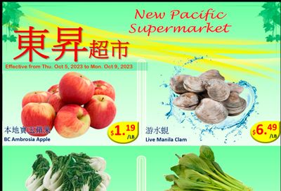 New Pacific Supermarket Flyer October 5 to 9