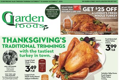 Garden Foods Flyer October 5 to 8