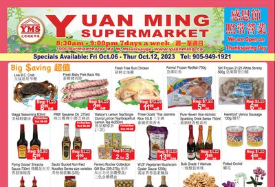Yuan Ming Supermarket Flyer October 6 to 12