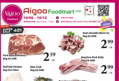 Aigoo Foodmart Flyer October 6 to 12