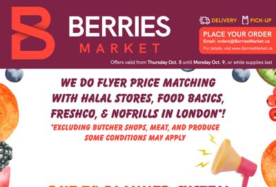 Berries Market Flyer October 5 to 11