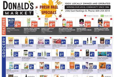 Donald's Market Flyer October 5 to 18