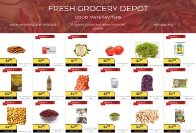 Fresh Grocery Depot Flyer October 5 to 11
