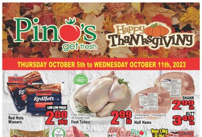 Pino's Flyer October 5 to 11